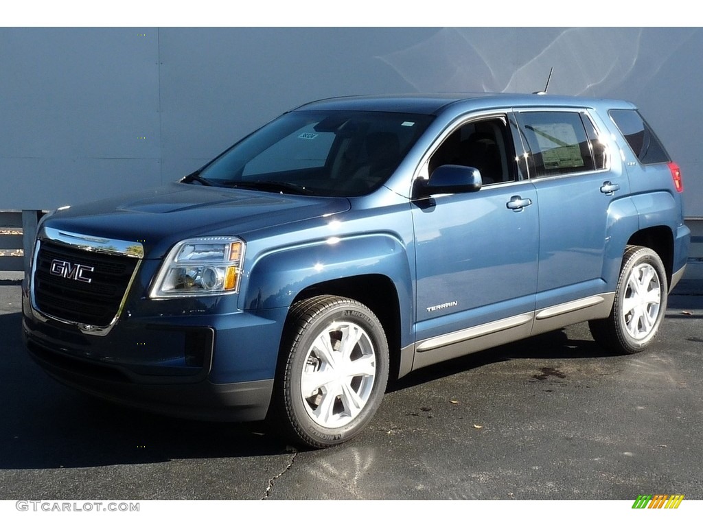 2017 Terrain SLE - Slate Blue Metallic / Light Titanium photo #1