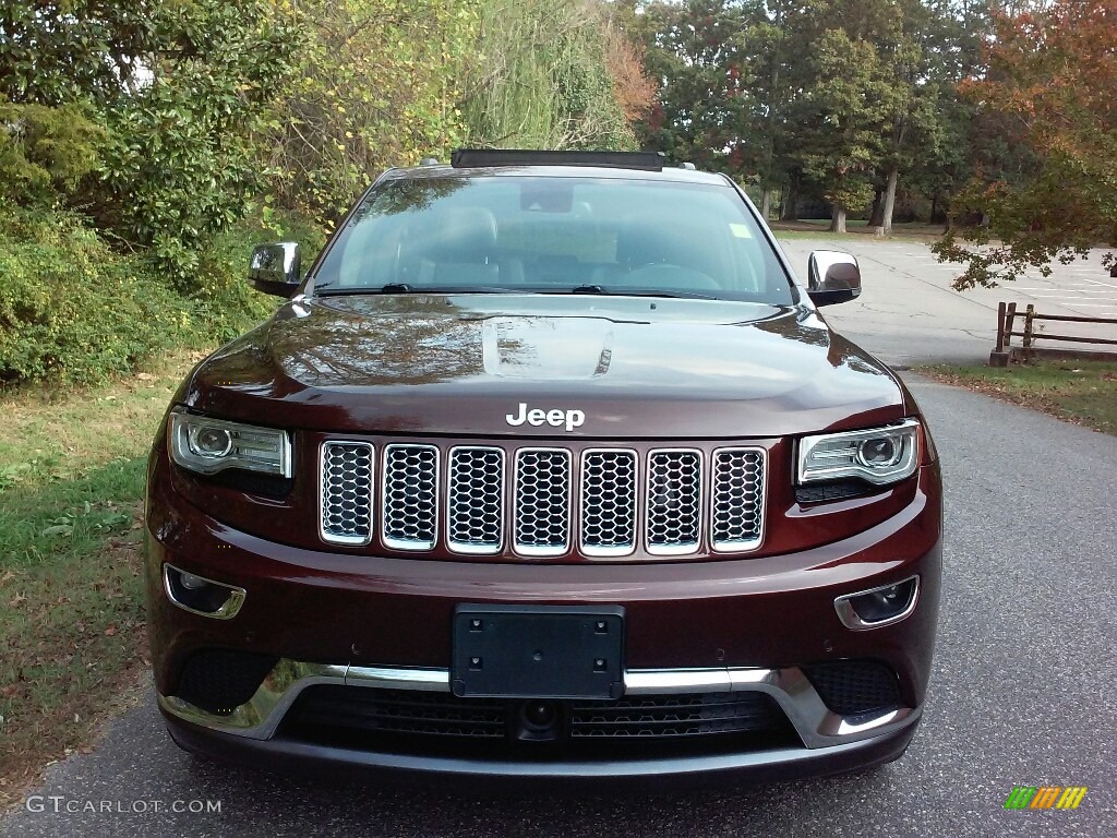 2014 Grand Cherokee Summit 4x4 - Deep Auburn Pearl / Summit Grand Canyon Jeep Brown Natura Leather photo #3