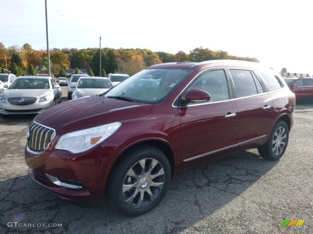 2017 Enclave Leather AWD - Crimson Red Tintcoat / Choccachino photo #1