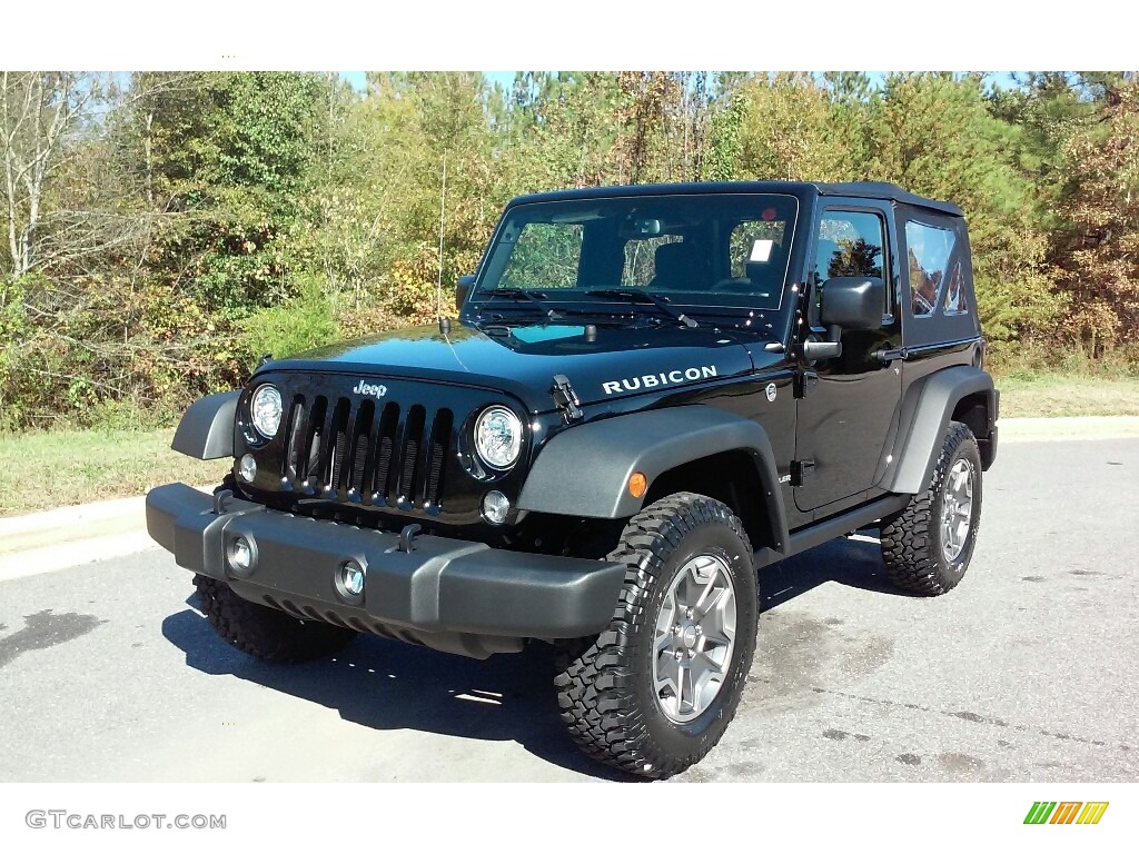 Black 2017 Jeep Wrangler Rubicon 4x4 Exterior Photo #116720502
