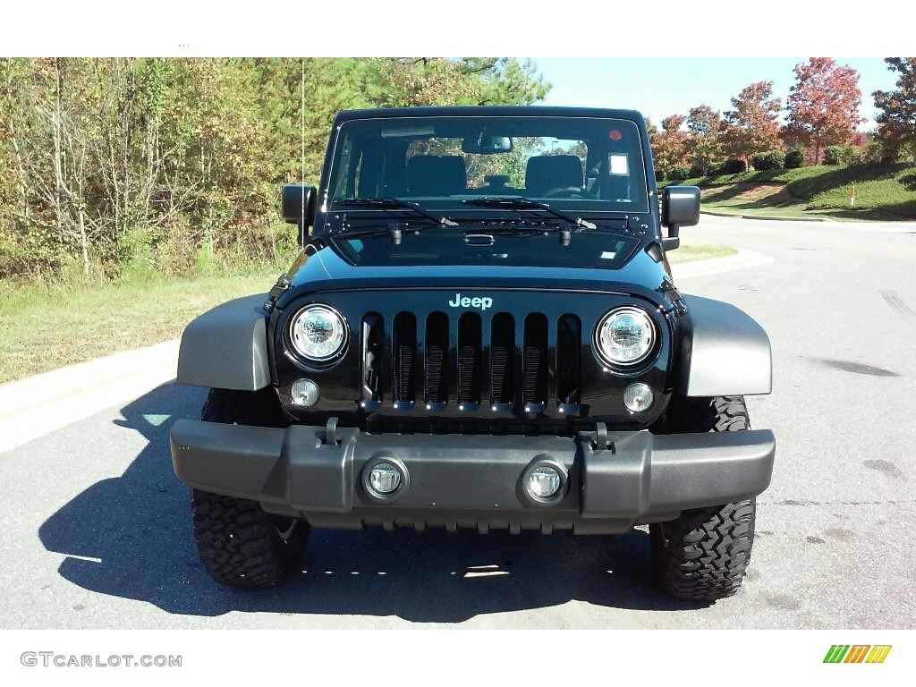 2017 Wrangler Rubicon 4x4 - Black / Black photo #3