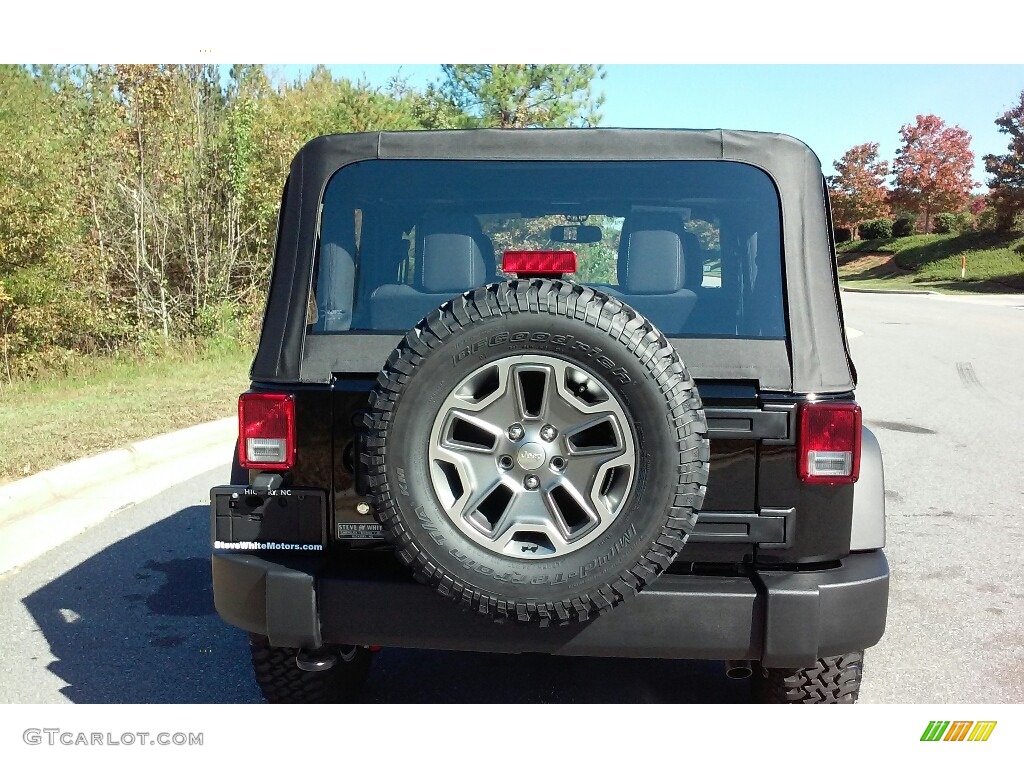 2017 Wrangler Rubicon 4x4 - Black / Black photo #7