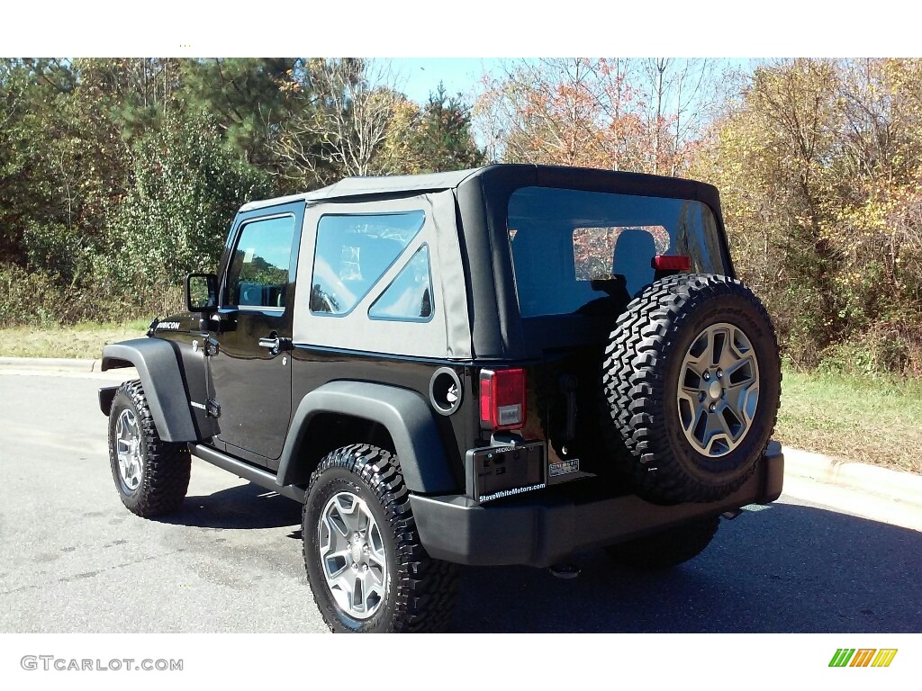 2017 Wrangler Rubicon 4x4 - Black / Black photo #8