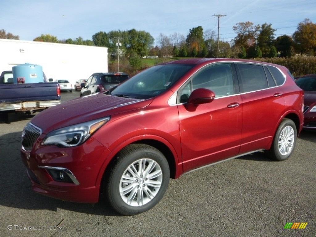 Chili Red Metallic Buick Envision