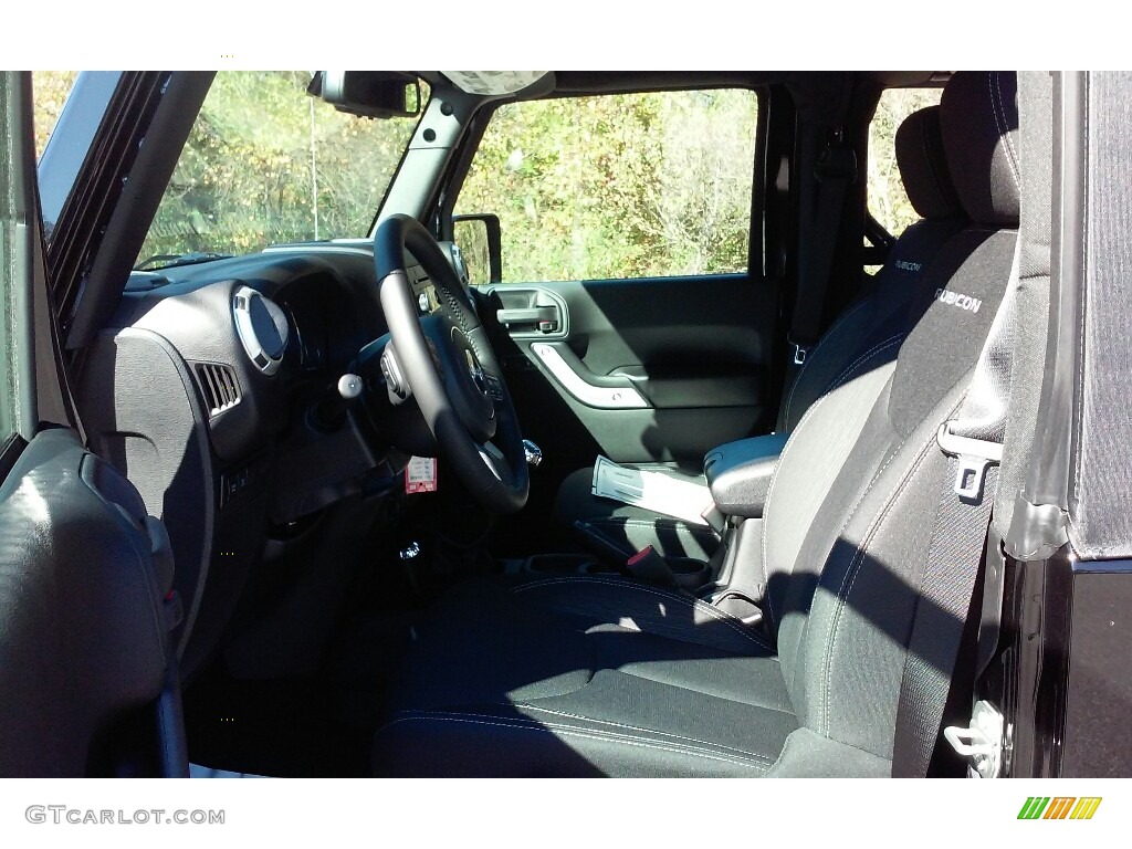 2017 Wrangler Rubicon 4x4 - Black / Black photo #9