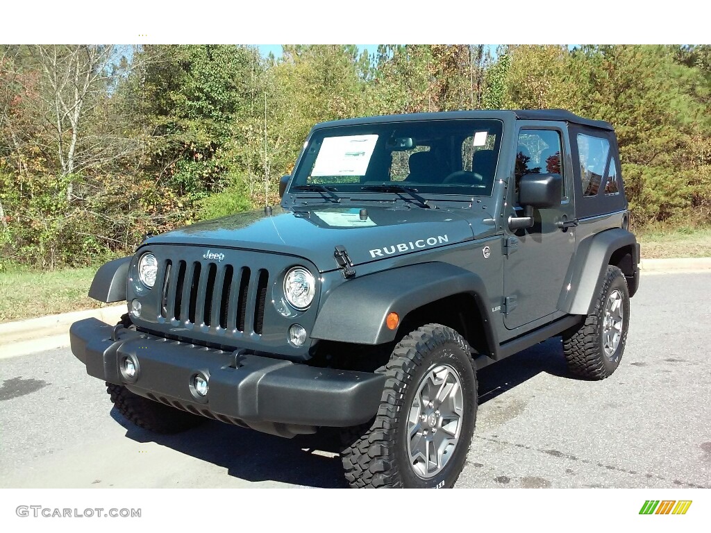 2017 Wrangler Rubicon 4x4 - Rhino / Black photo #2