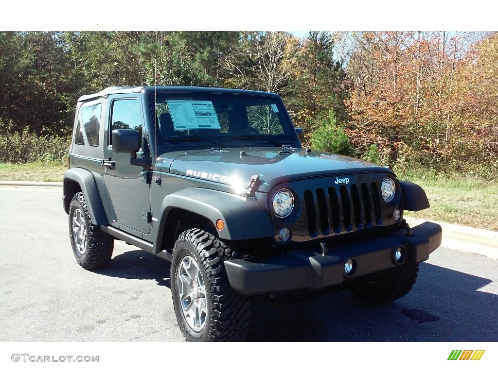 2017 Wrangler Rubicon 4x4 - Rhino / Black photo #4