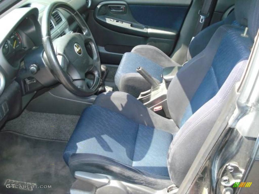 2002 Impreza WRX Sedan - Midnight Black Pearl / Black photo #9