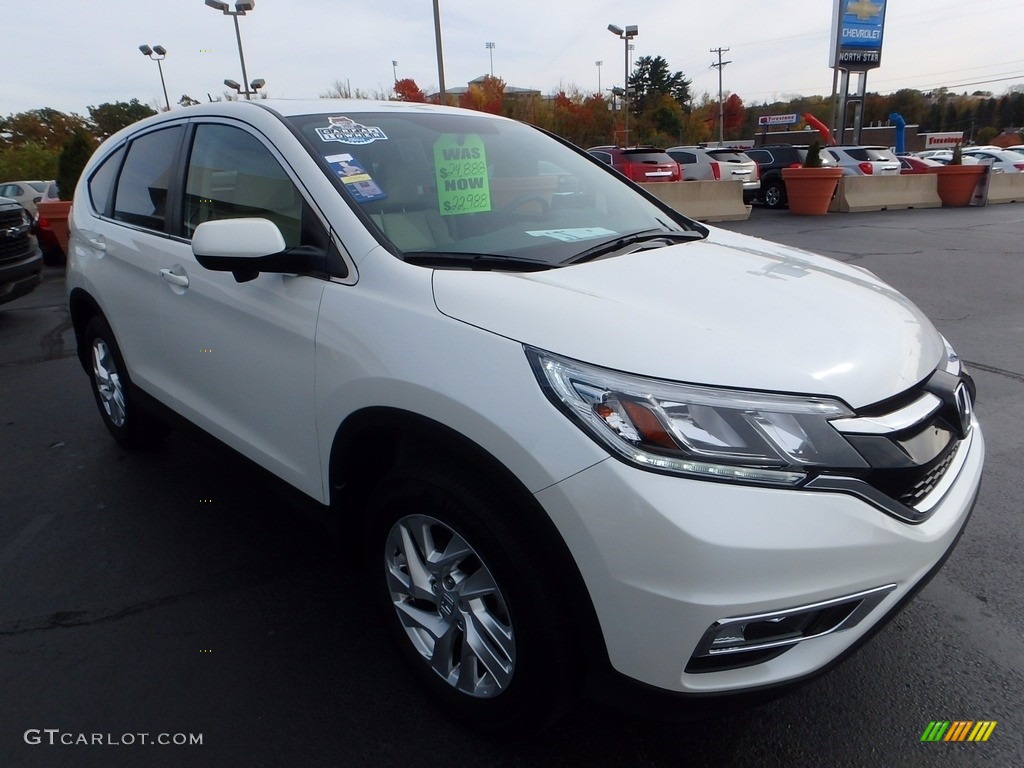 2015 CR-V EX AWD - White Diamond Pearl / Beige photo #11