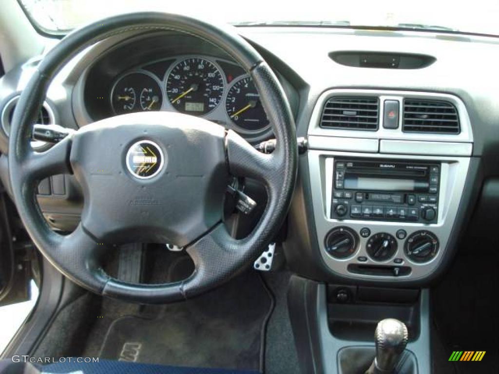 2002 Impreza WRX Sedan - Midnight Black Pearl / Black photo #11