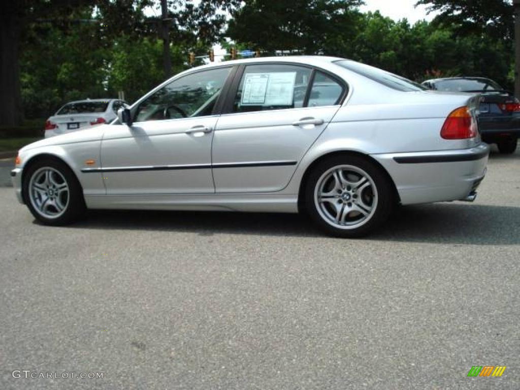 2001 3 Series 330i Sedan - Titanium Silver Metallic / Grey photo #5