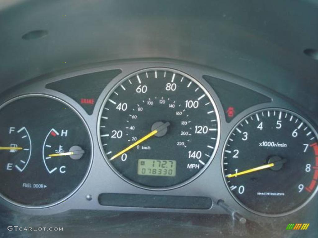 2002 Impreza WRX Sedan - Midnight Black Pearl / Black photo #17