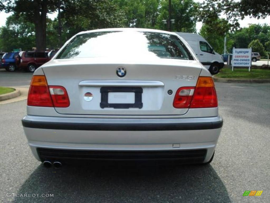 2001 3 Series 330i Sedan - Titanium Silver Metallic / Grey photo #7