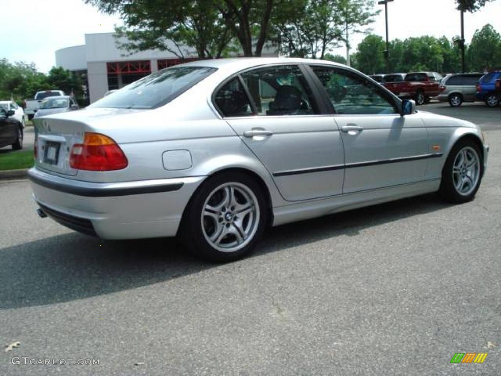 2001 3 Series 330i Sedan - Titanium Silver Metallic / Grey photo #8