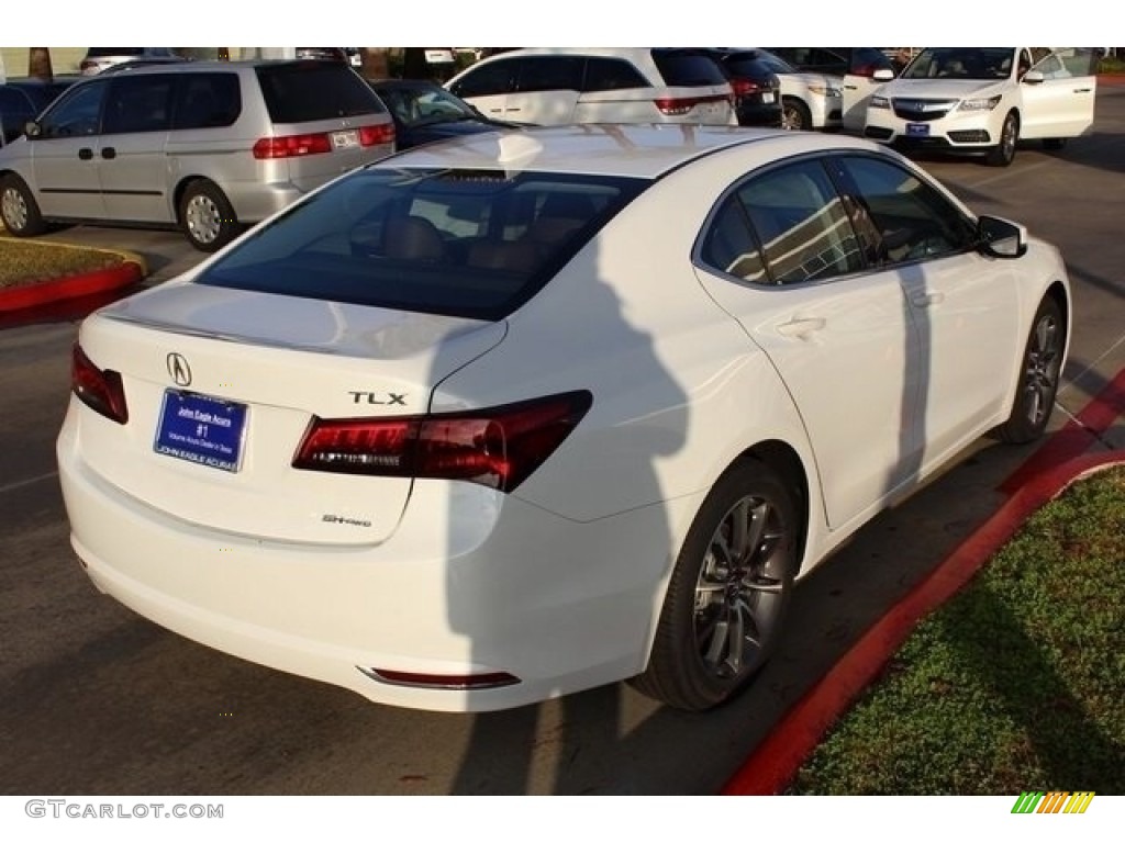 2017 TLX V6 SH-AWD Technology Sedan - Bellanova White Pearl / Espresso photo #7