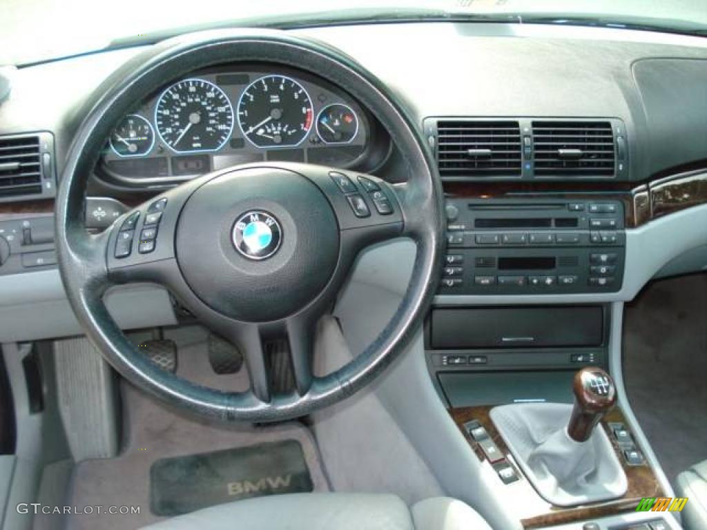 2001 3 Series 330i Sedan - Titanium Silver Metallic / Grey photo #17