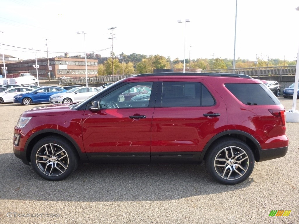 2017 Explorer Sport 4WD - Ruby Red / Ebony Black photo #5