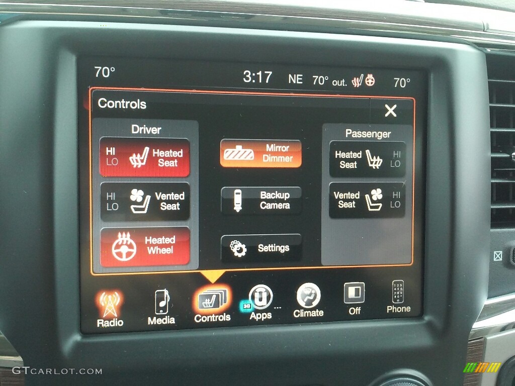 2017 Ram 3500 Laramie Crew Cab 4x4 Dual Rear Wheel Controls Photo #116736472