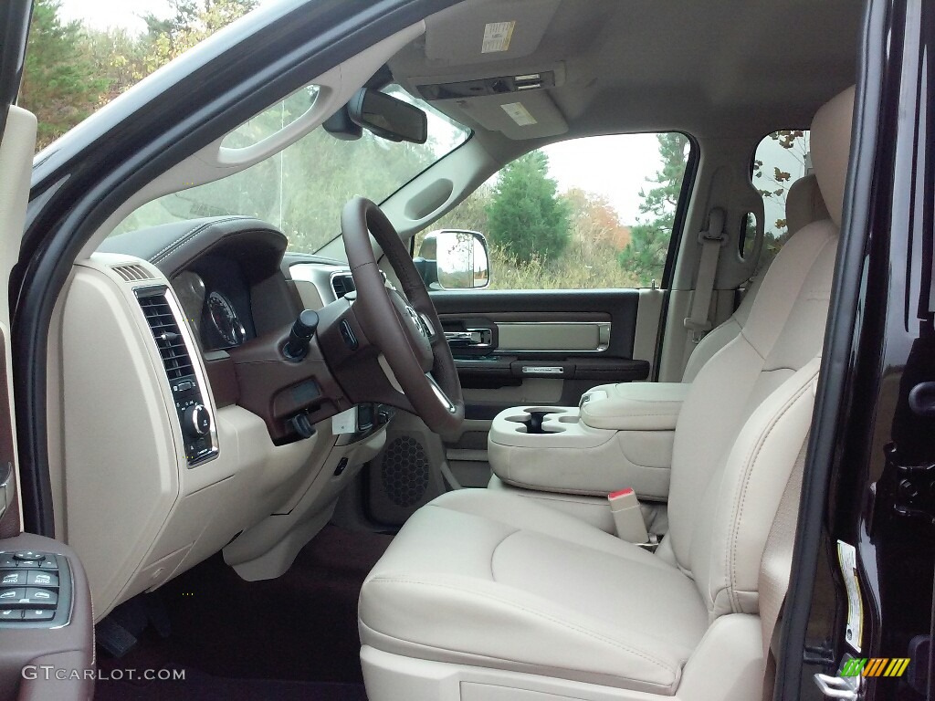 Canyon Brown/Light Frost Beige Interior 2017 Ram 3500 Laramie Crew Cab 4x4 Dual Rear Wheel Photo #116736739