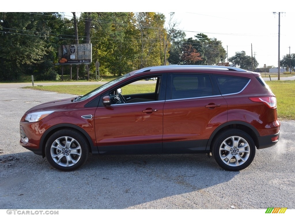 2015 Escape Titanium 4WD - Ruby Red Metallic / Charcoal Black photo #9