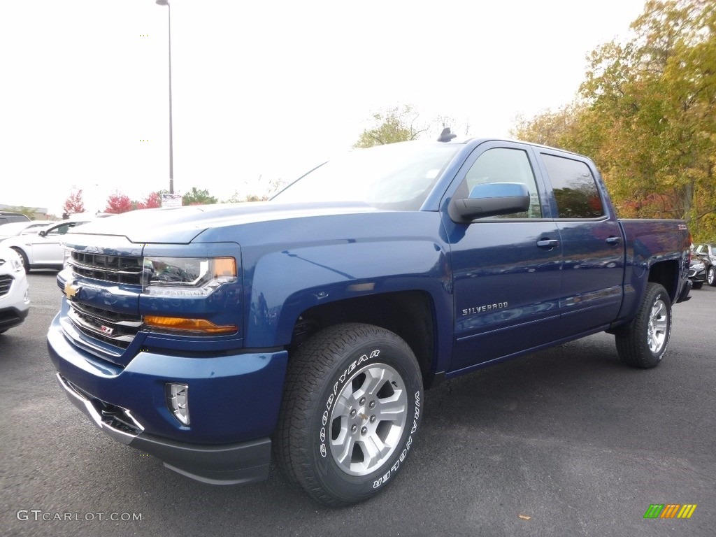 2017 Silverado 1500 LT Crew Cab 4x4 - Deep Ocean Blue Metallic / Jet Black photo #1