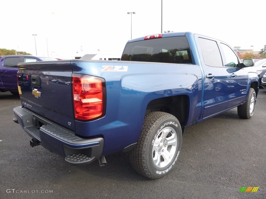 2017 Silverado 1500 LT Crew Cab 4x4 - Deep Ocean Blue Metallic / Jet Black photo #5