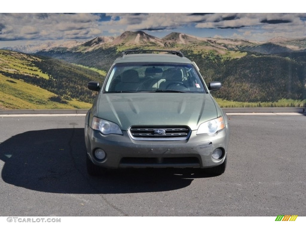 2007 Outback 2.5i Wagon - Willow Green Opal / Dark Charcoal Tweed photo #6