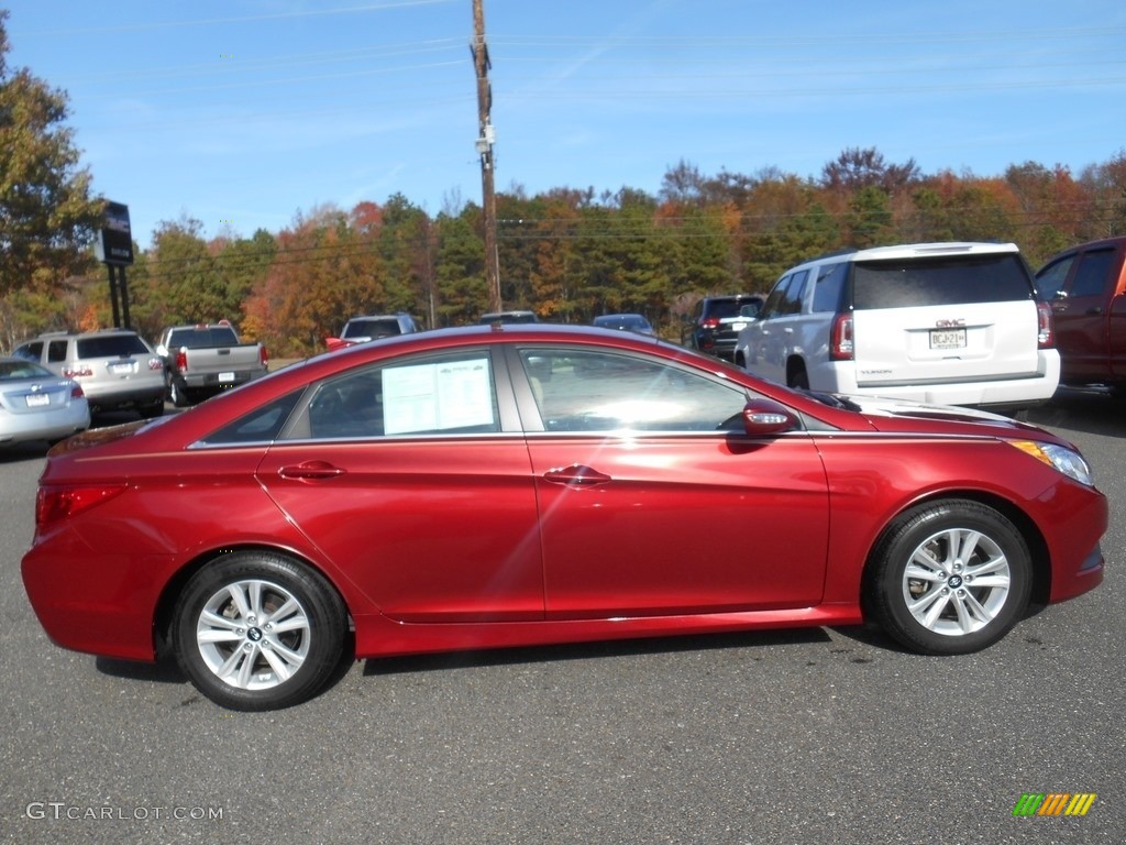 2014 Sonata GLS - Venetian Red / Camel photo #2