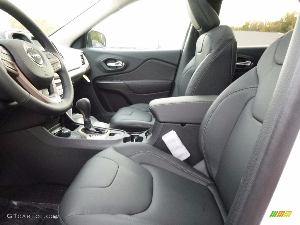 Black Interior 2017 Jeep Cherokee High Altitude 4x4 Photo #116741485