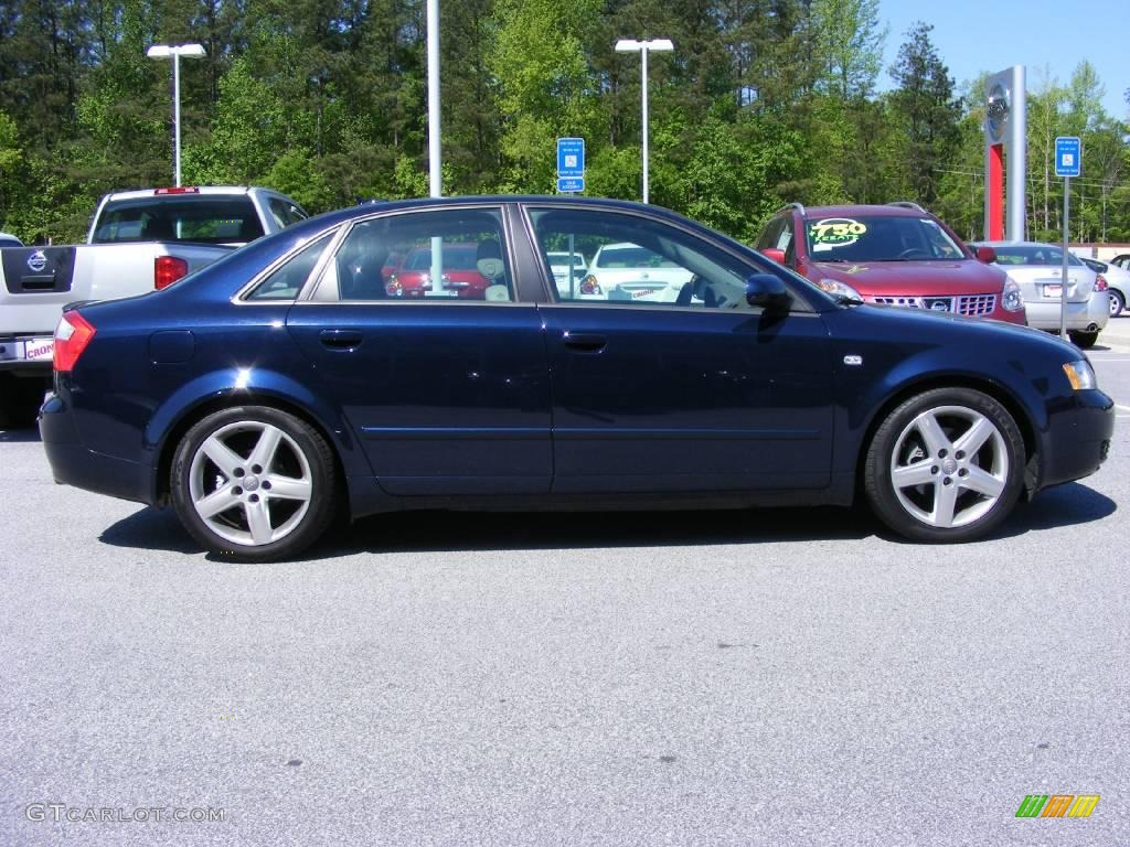 2005 A4 1.8T quattro Sedan - Moro Blue Pearl Effect / Platinum photo #5