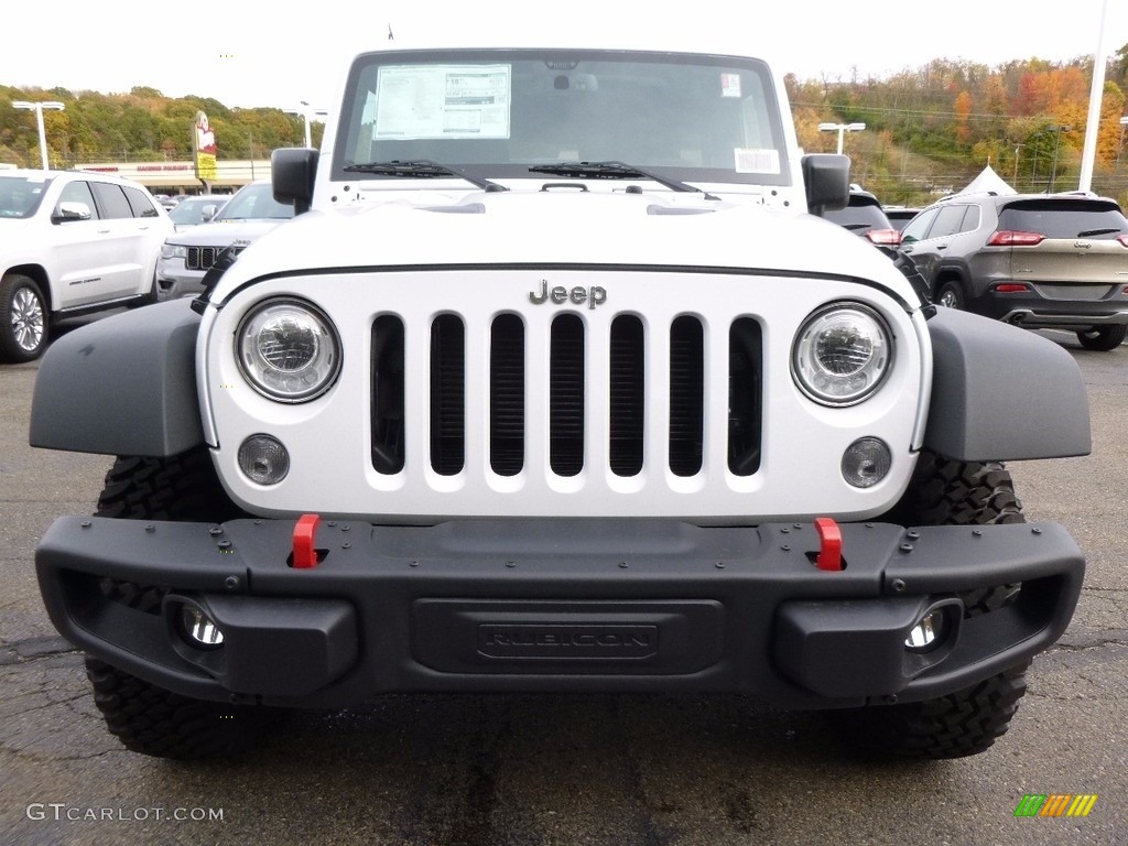 2017 Wrangler Unlimited Rubicon Hard Rock 4x4 - Bright White / Black photo #8