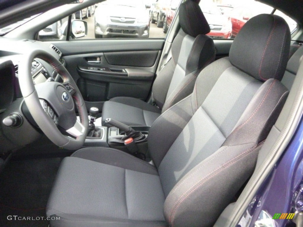 Carbon Black Interior 2017 Subaru WRX Premium Photo #116743423