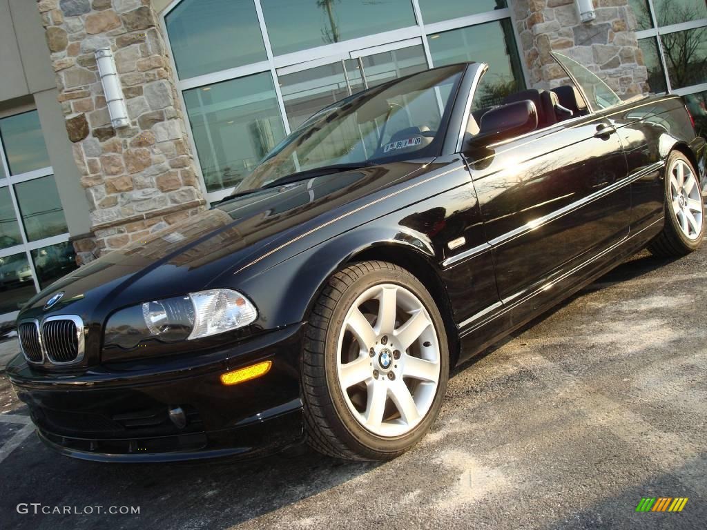 2003 3 Series 325i Convertible - Jet Black / Black photo #3