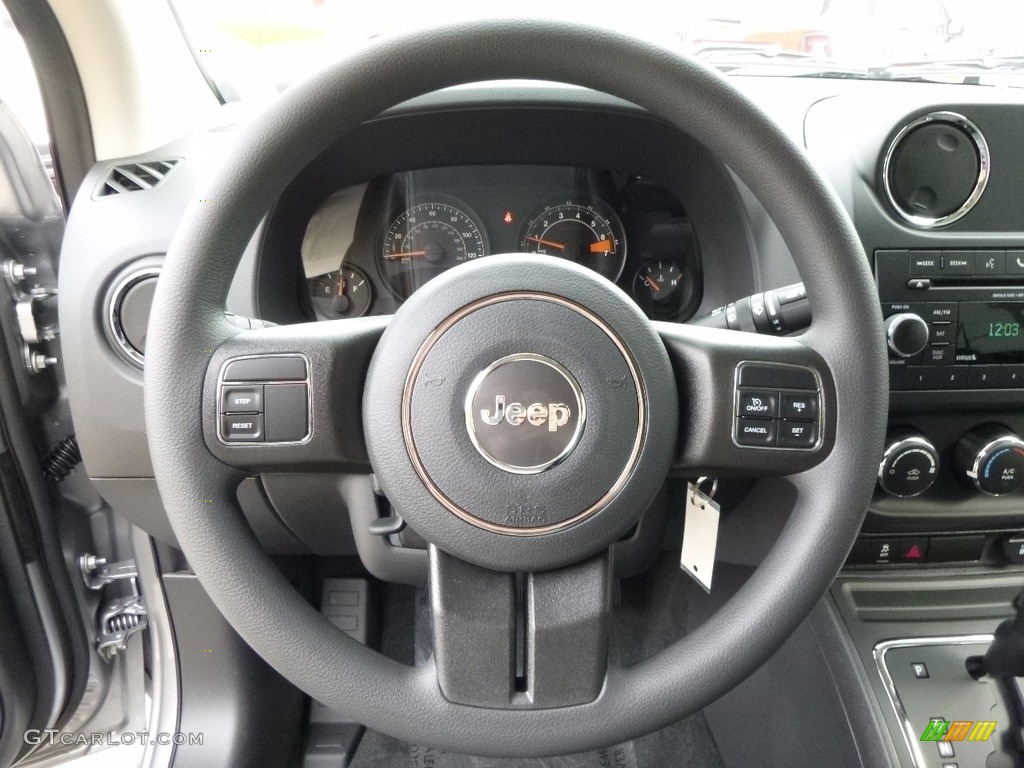 2017 Jeep Compass Sport 4x4 Dark Slate Gray Steering Wheel Photo #116744680