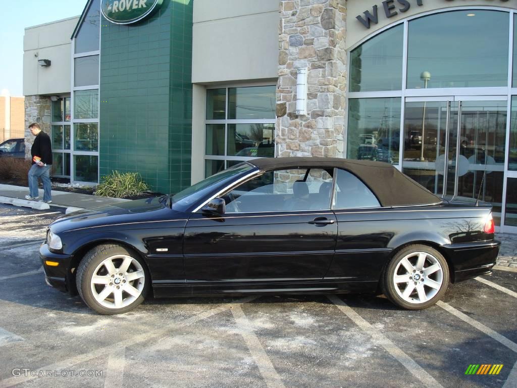 2003 3 Series 325i Convertible - Jet Black / Black photo #29