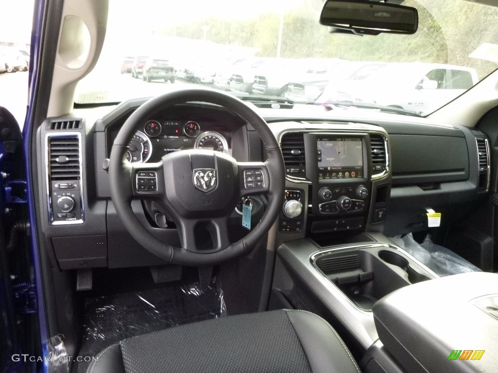 Black Interior 2017 Ram 1500 Sport Quad Cab 4x4 Photo #116746477