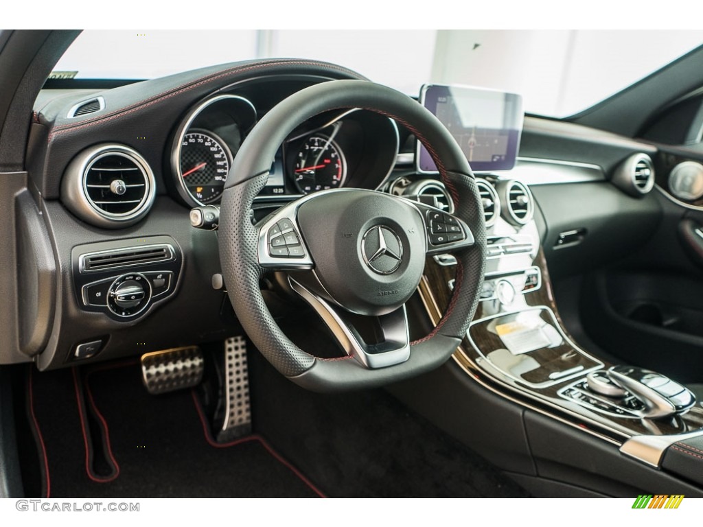 2017 Mercedes-Benz C 43 AMG 4Matic Sedan AMG Black/DINAMICA Dashboard Photo #116746639
