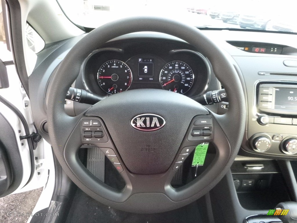 2017 Kia Forte LX Gray Steering Wheel Photo #116749759