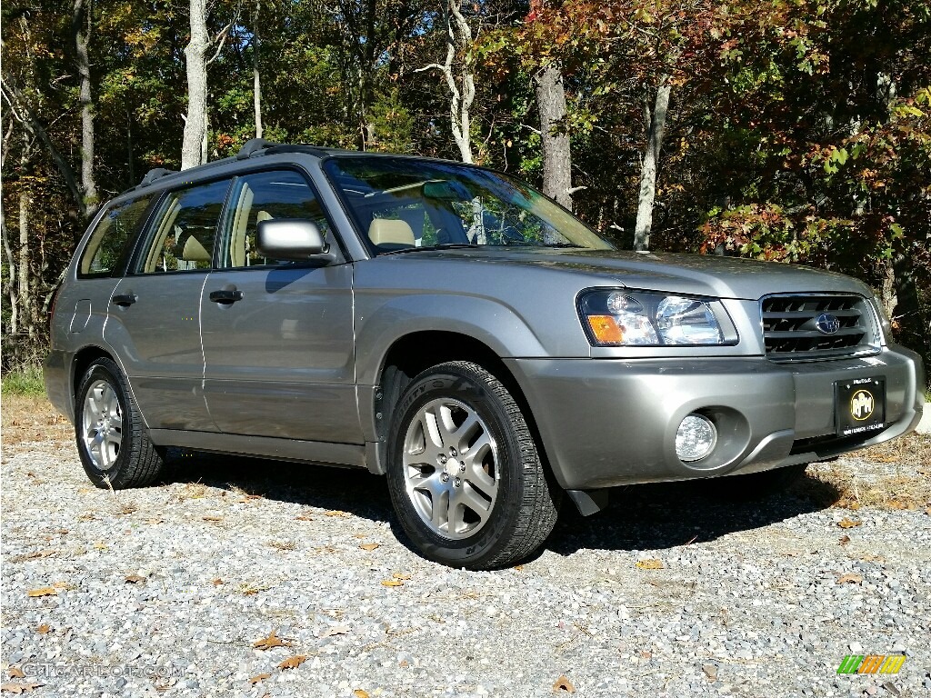 2005 Forester 2.5 XS L.L.Bean Edition - Crystal Gray Metallic / Beige photo #3
