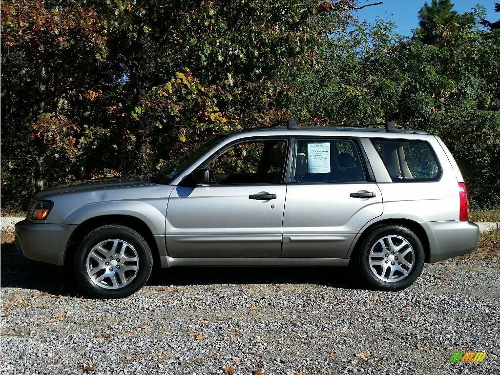 2005 Forester 2.5 XS L.L.Bean Edition - Crystal Gray Metallic / Beige photo #5