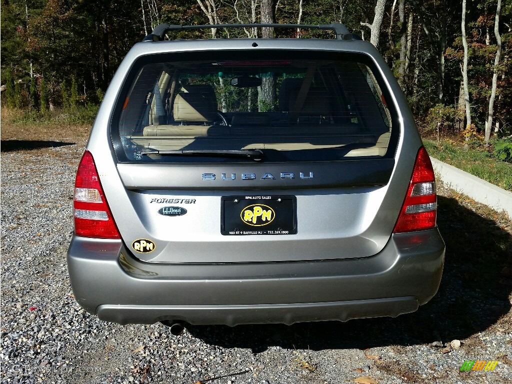 2005 Forester 2.5 XS L.L.Bean Edition - Crystal Gray Metallic / Beige photo #8