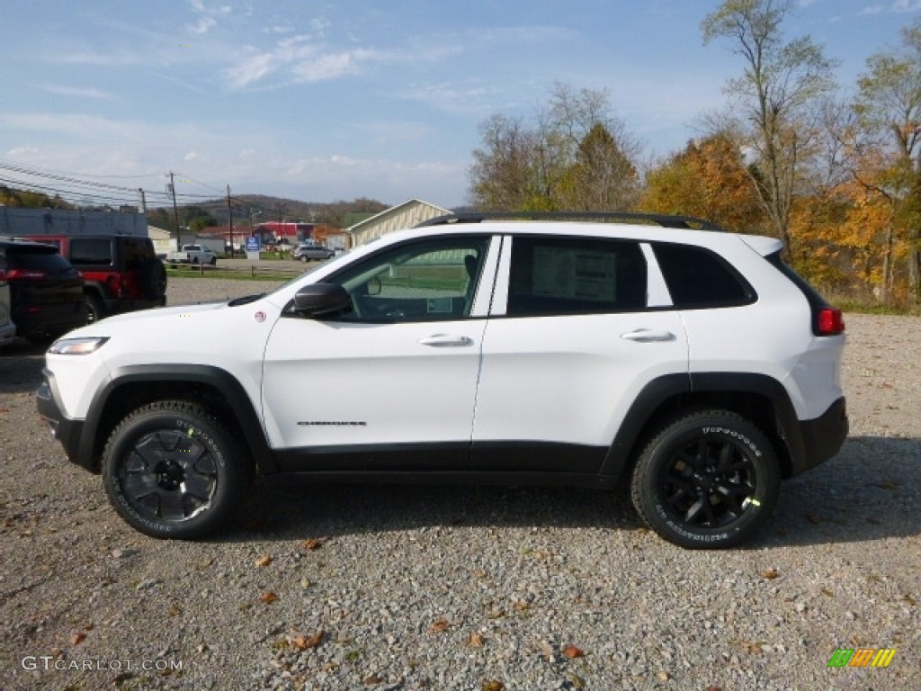 Bright White 2017 Jeep Cherokee Trailhawk 4x4 Exterior Photo #116750818