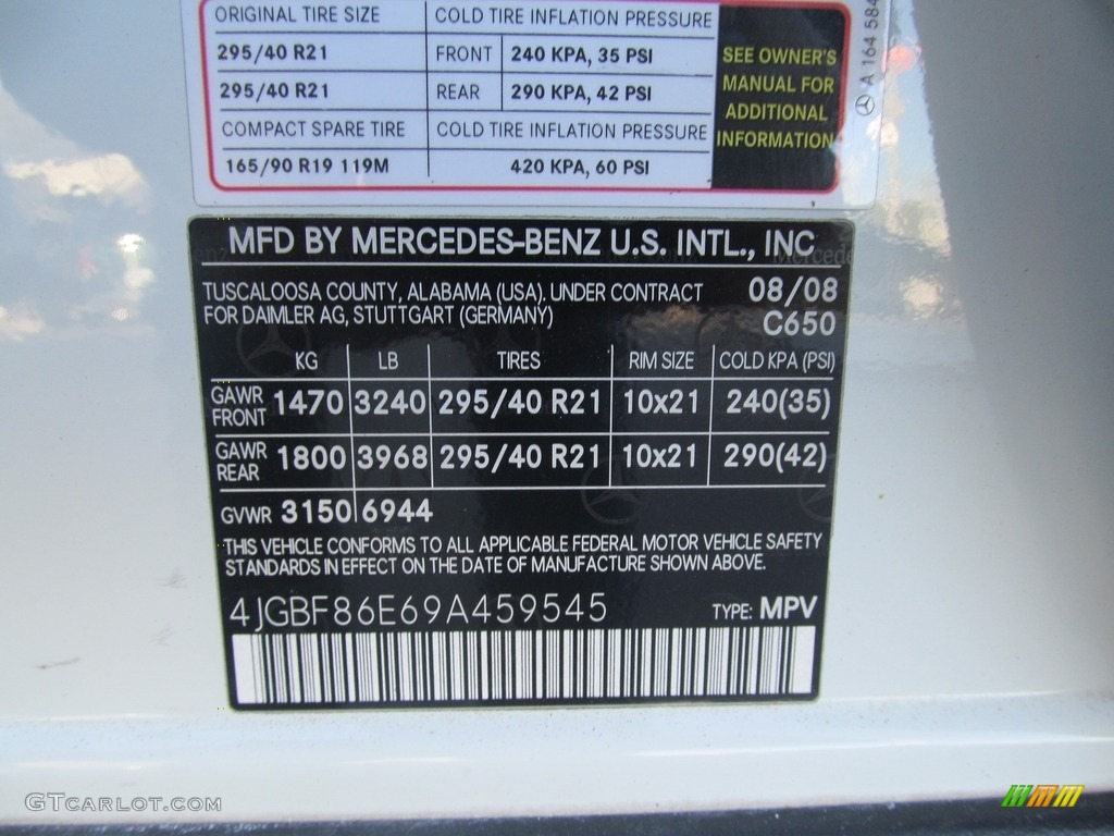 2009 GL 550 4Matic - Arctic White / Cashmere photo #48
