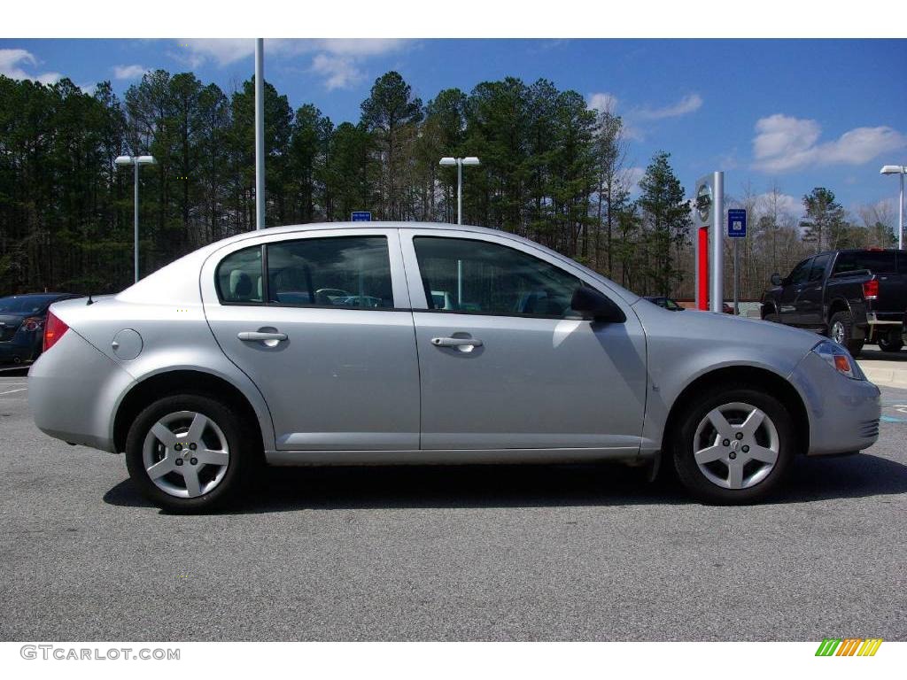 2007 Cobalt LS Sedan - Ultra Silver Metallic / Gray photo #5