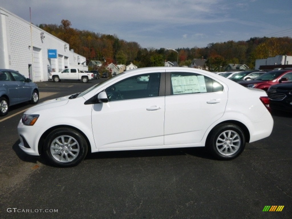 2017 Sonic LT Sedan - Summit White / Jet Black/Dark Titanium photo #3