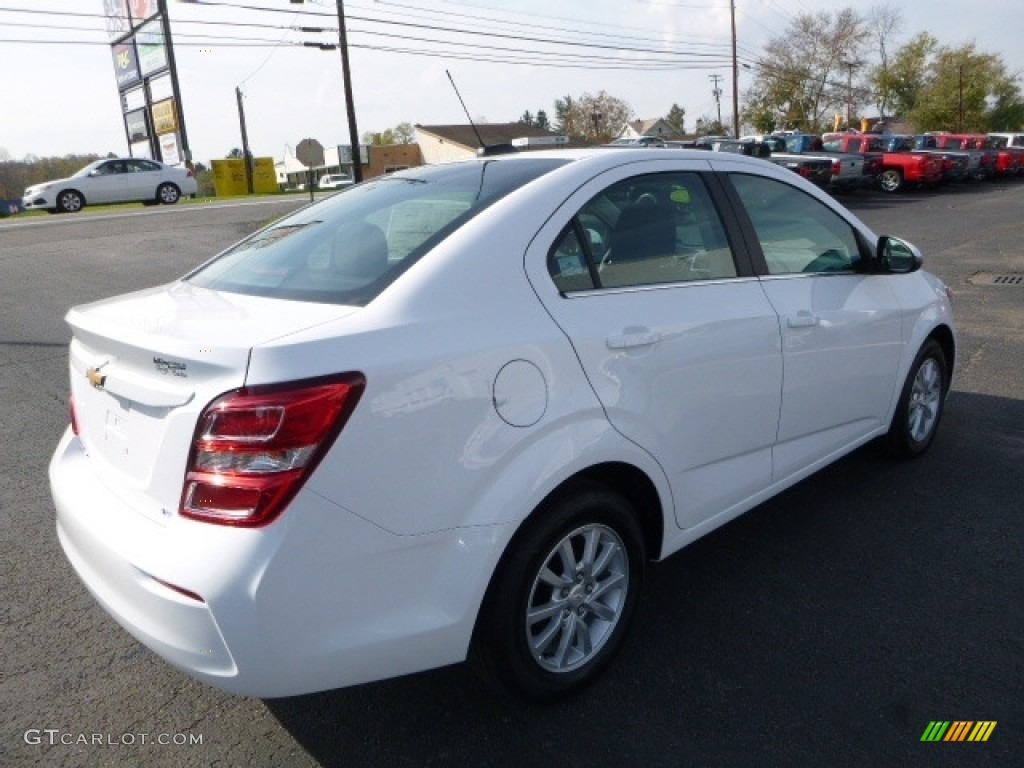 2017 Sonic LT Sedan - Summit White / Jet Black/Dark Titanium photo #7