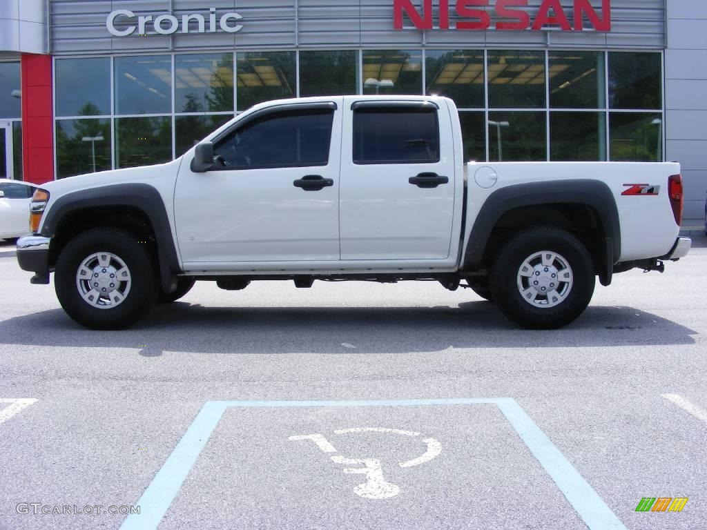 2007 Colorado LT Crew Cab - Summit White / Very Dark Pewter photo #1