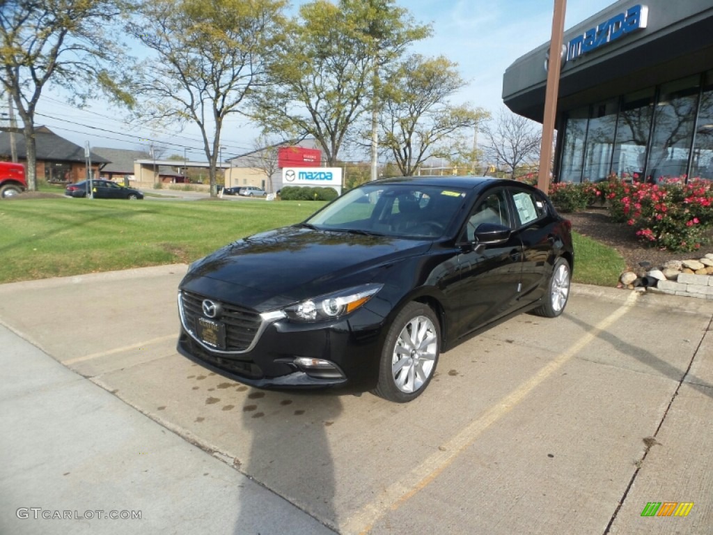 2017 MAZDA3 Touring 5 Door - Jet Black Mica / Black photo #1