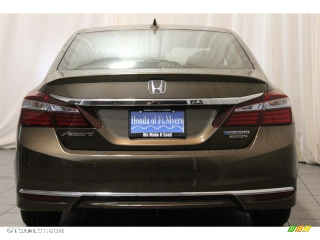 2017 Accord Hybrid Touring Sedan - Mandarin Gold Metallic / Black photo #6