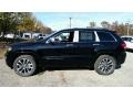 2017 Diamond Black Crystal Pearl Jeep Grand Cherokee Overland 4x4  photo #3